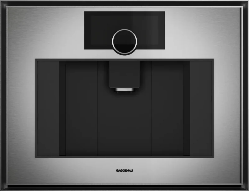 Gaggenau GC461120 — Автоматическая кофемашина 60 x 45 см нержавеющая сталь под серым стеклом
