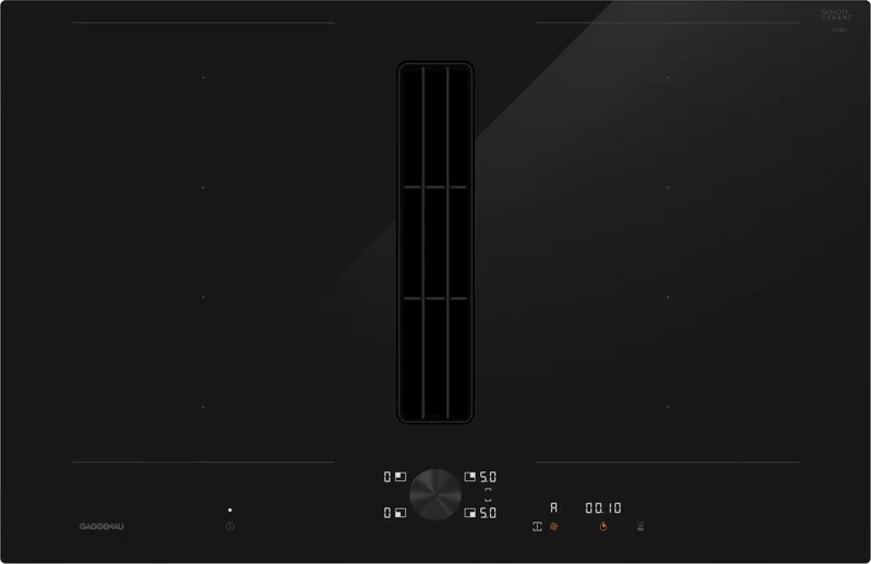Gaggenau CV282101 — Индукционная панель Flex со встроенной вытяжкой 80 см